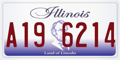 IL license plate A196214