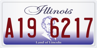 IL license plate A196217
