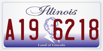 IL license plate A196218