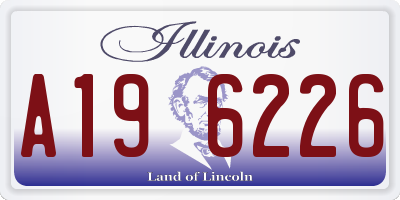 IL license plate A196226
