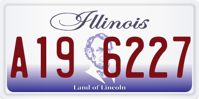 IL license plate A196227