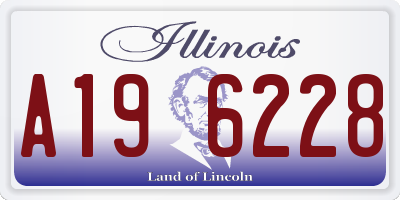 IL license plate A196228