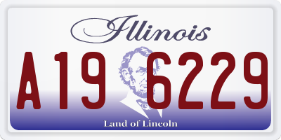 IL license plate A196229