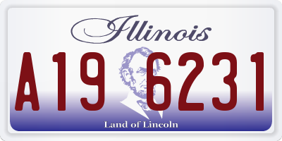 IL license plate A196231