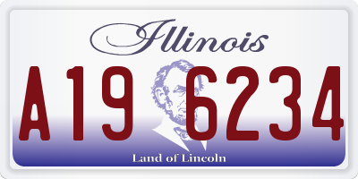 IL license plate A196234