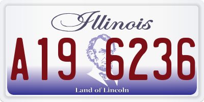 IL license plate A196236