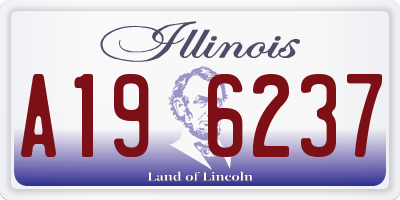 IL license plate A196237