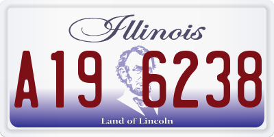 IL license plate A196238