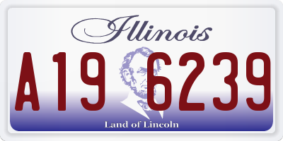 IL license plate A196239
