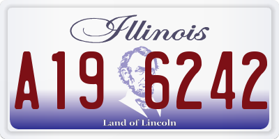 IL license plate A196242