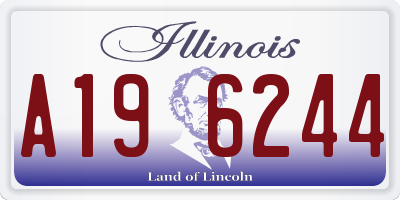 IL license plate A196244