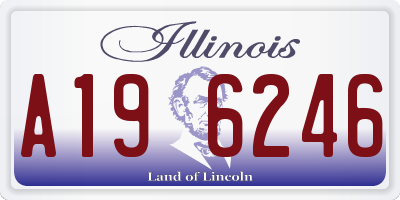 IL license plate A196246