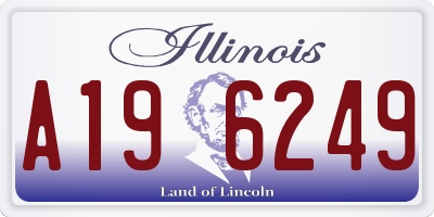 IL license plate A196249