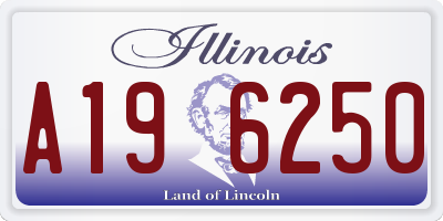 IL license plate A196250