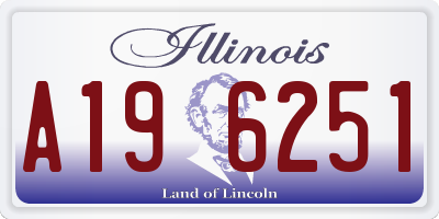 IL license plate A196251