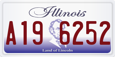 IL license plate A196252