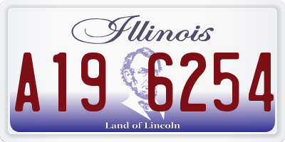 IL license plate A196254