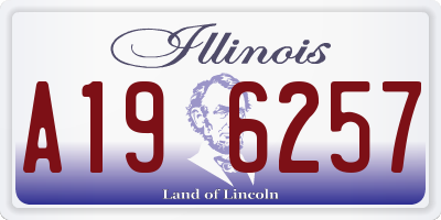 IL license plate A196257