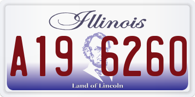 IL license plate A196260