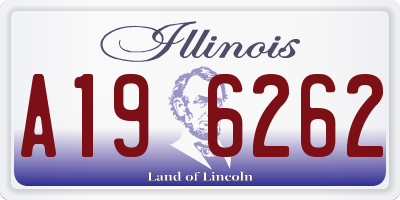 IL license plate A196262