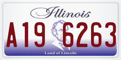 IL license plate A196263