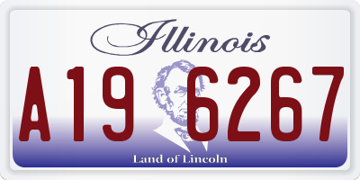 IL license plate A196267