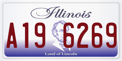 IL license plate A196269
