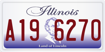 IL license plate A196270