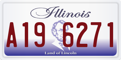 IL license plate A196271