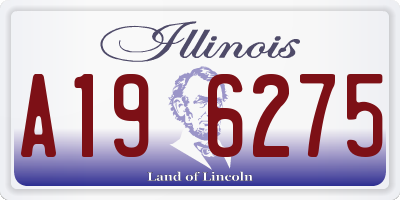 IL license plate A196275