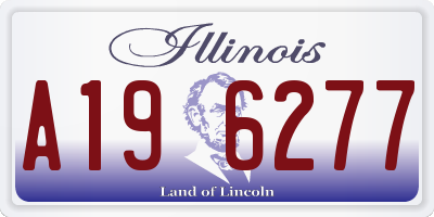 IL license plate A196277
