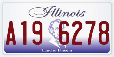 IL license plate A196278