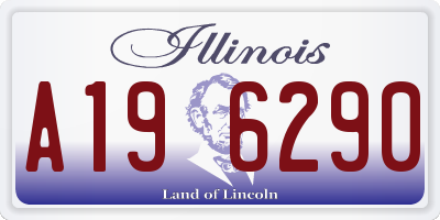 IL license plate A196290