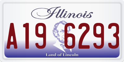 IL license plate A196293