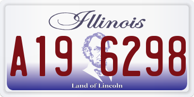 IL license plate A196298