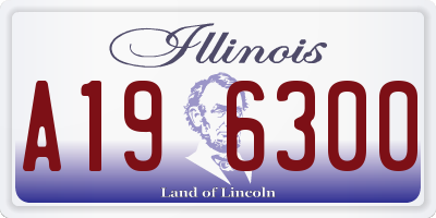 IL license plate A196300