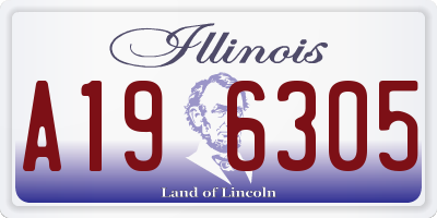 IL license plate A196305