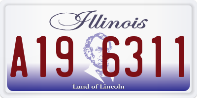 IL license plate A196311