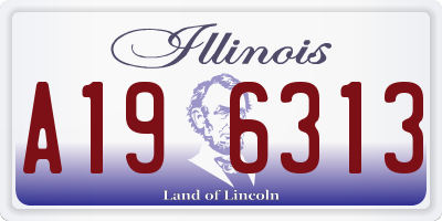 IL license plate A196313