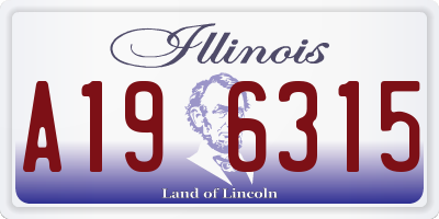 IL license plate A196315