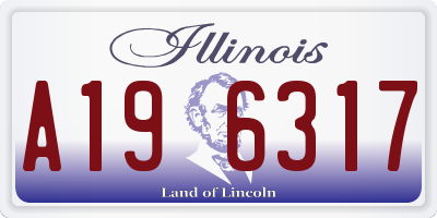 IL license plate A196317
