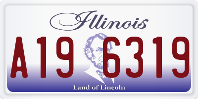 IL license plate A196319