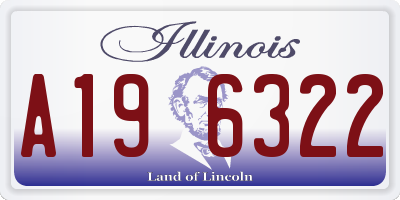 IL license plate A196322