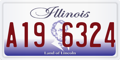 IL license plate A196324