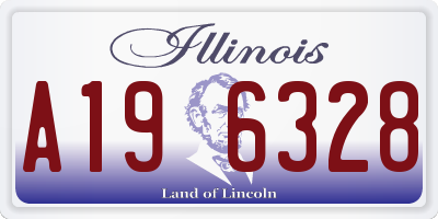 IL license plate A196328