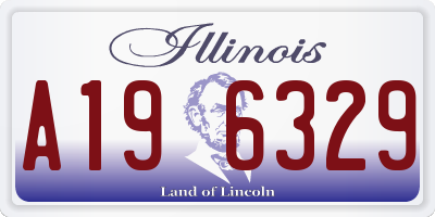 IL license plate A196329