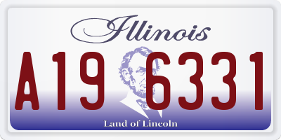 IL license plate A196331
