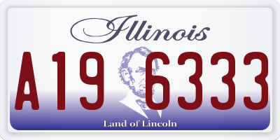 IL license plate A196333