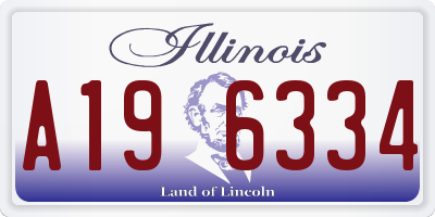 IL license plate A196334