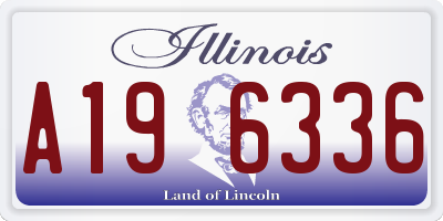 IL license plate A196336